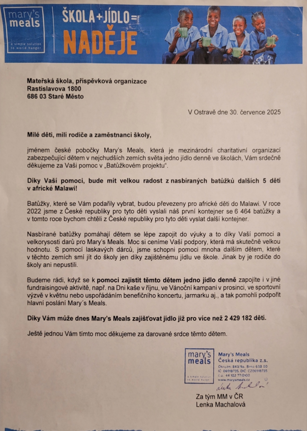 batuzovy projekt podekovani